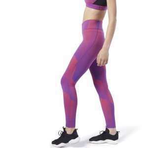 Reebok Lux 2.0 Tights Damen - Lila - DE 940-QPO